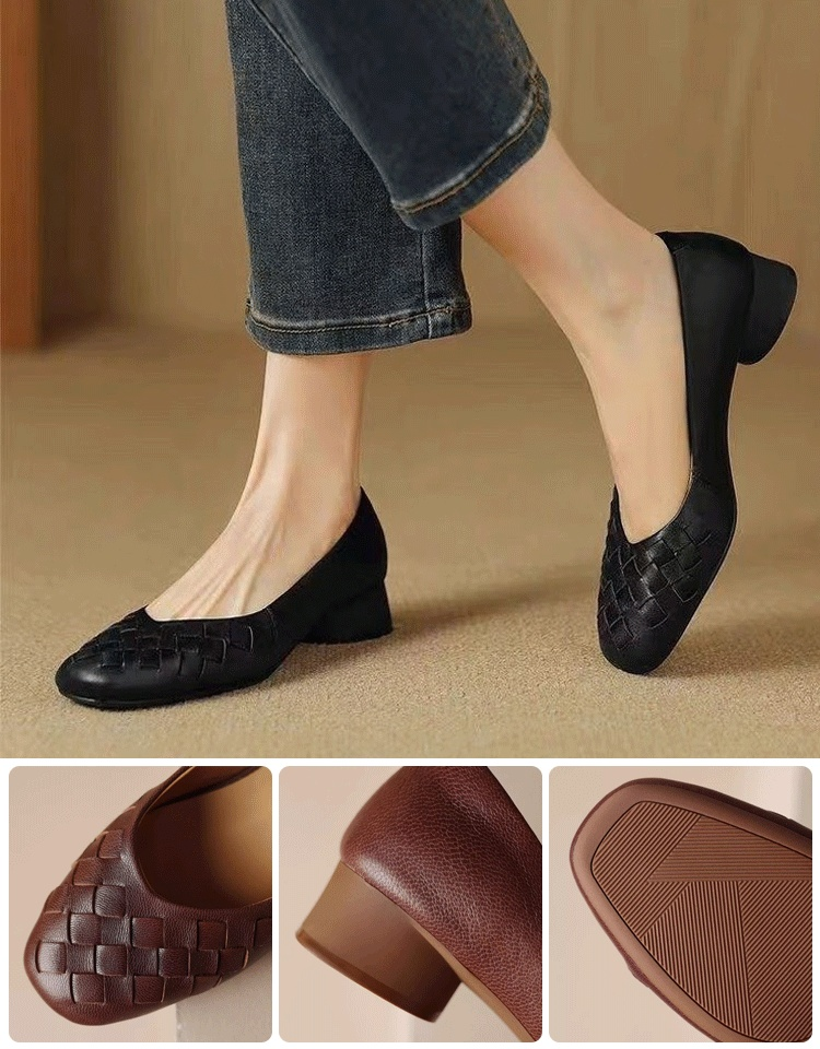 レディース本革パンプス