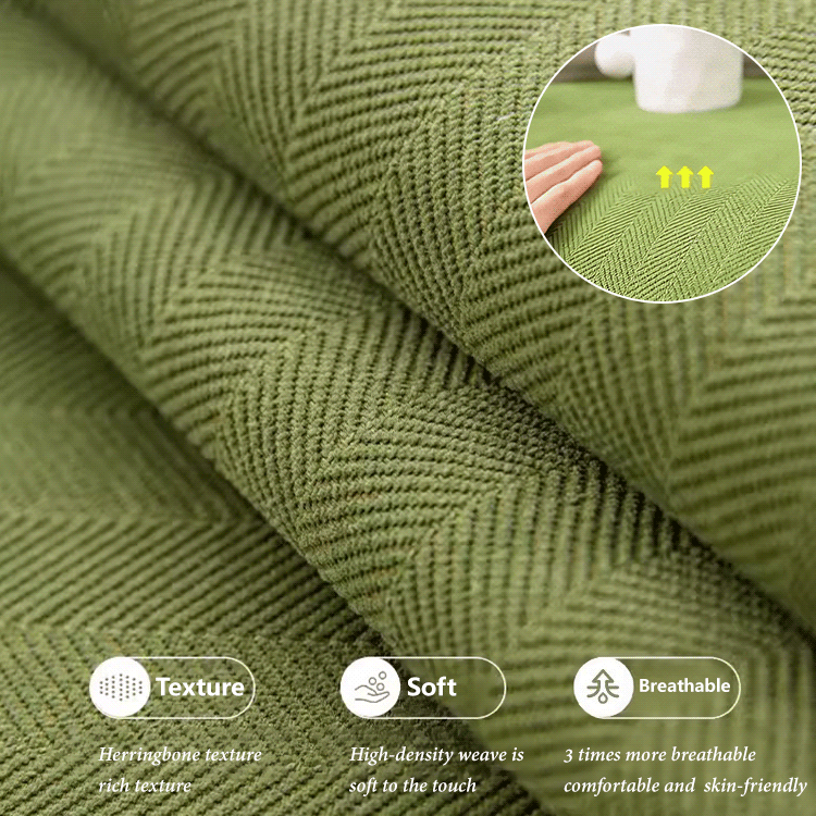 【Natural Healing】Herringbone Chenille Sofa Cushion