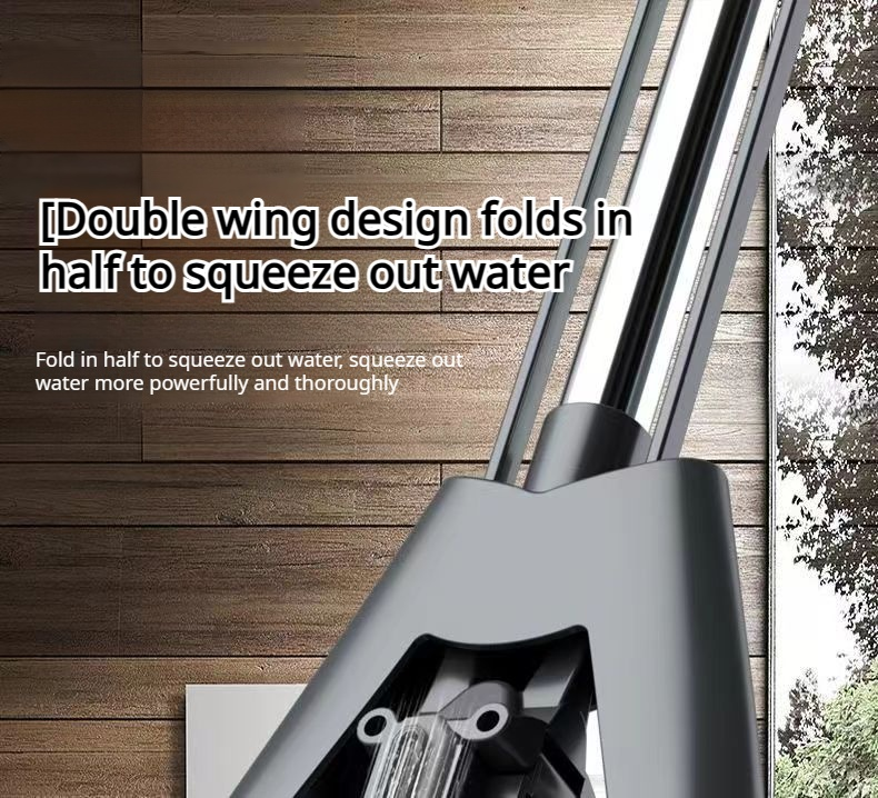 Lazy person's home handfree large rubber sponge roller mop