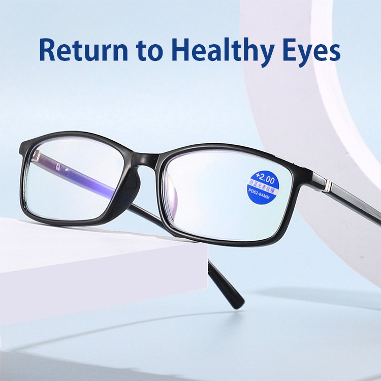 New retro coated anti-blue light reading glasses