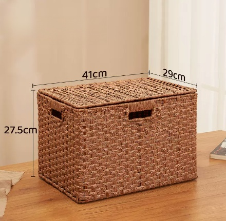 草を使った おしゃれな収納ボックス