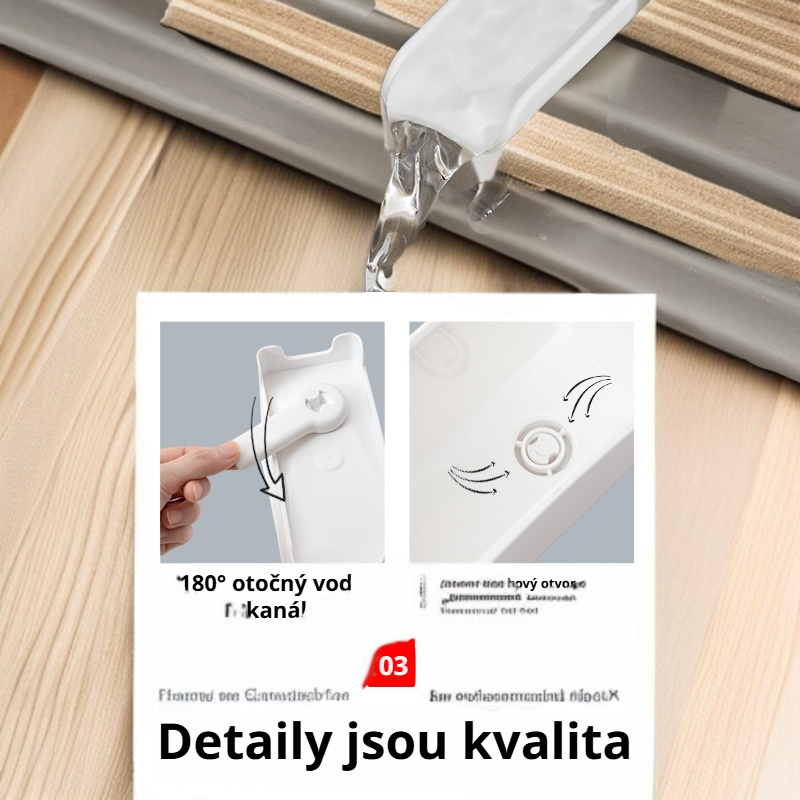 Kuchyňský odpadkový koš vedle dřezu na odkapávající kuchyňský odpad