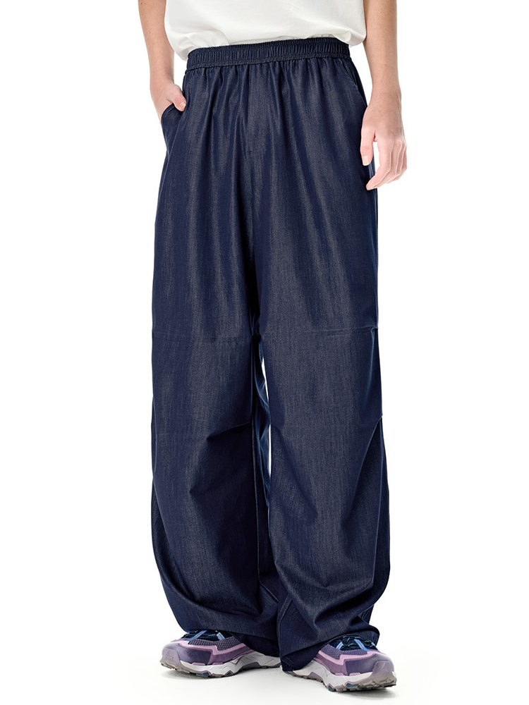 남성 캐주얼 팬츠 에어컨 팬츠 속건 아이스 팬츠 데님 라이크 와이드 퍼포먼스 캐주얼 팬츠