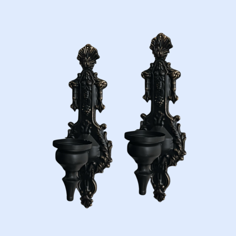 アメリカンスタイルのアイアンウォールキャンドルホルダー