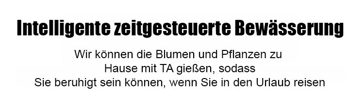 Wassersparende Bewässerungslösung für Balkonblumen