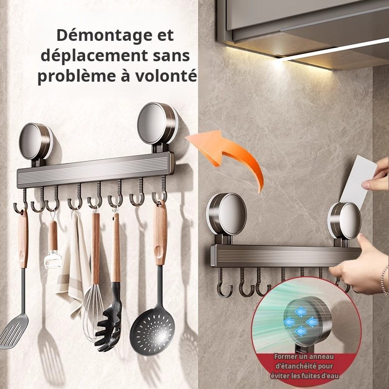 Support de cuisine à ventouse sans perforation, support de suspension mural multifonction pour usten