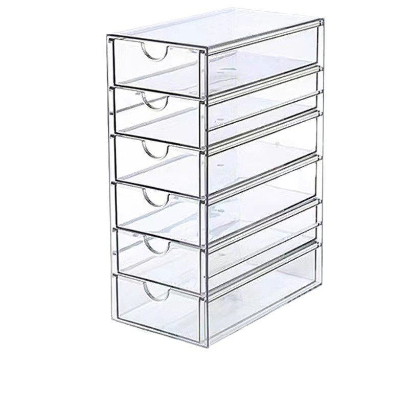 Przezroczyste pudełko na samochodziki Hot Wheels z szufladami