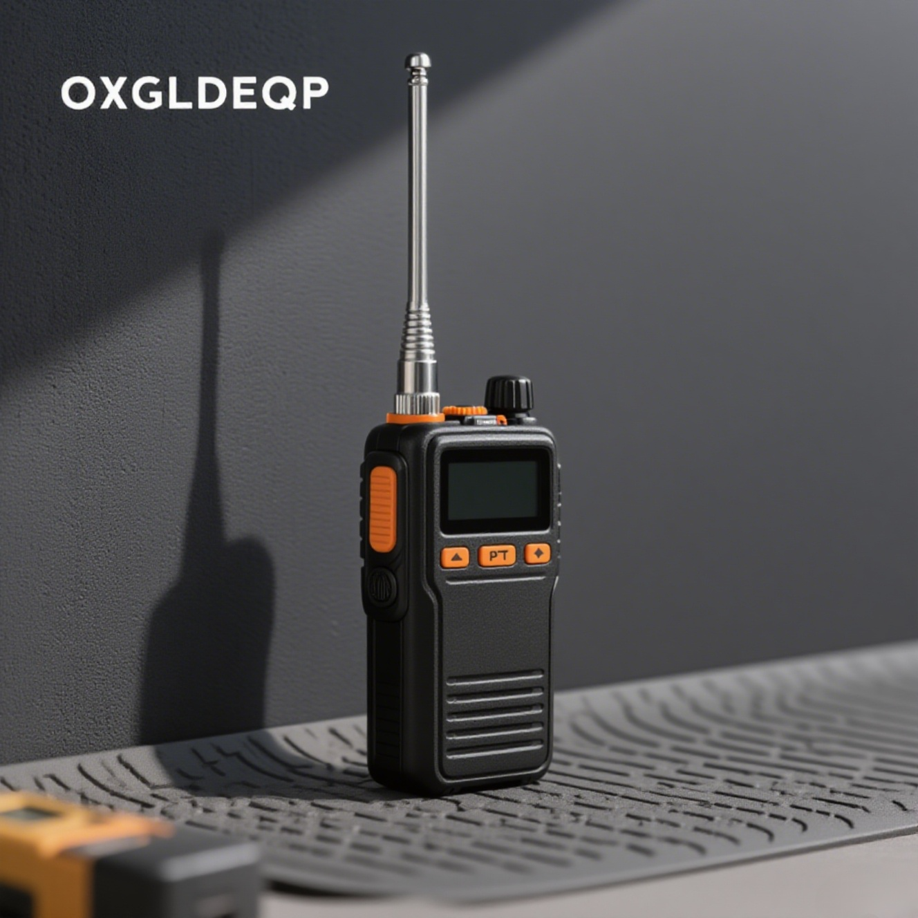 黒いトランシーバーの操作ボタン詳細