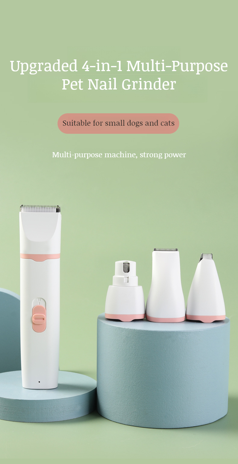 Pet electric shaver for cats and dogs with multifunctional features
