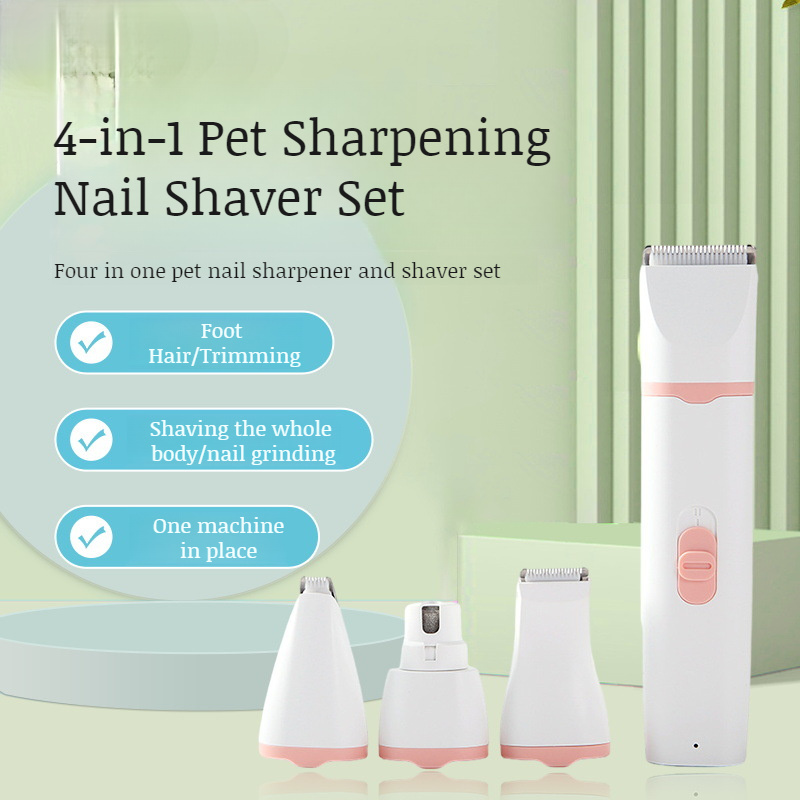 Pet cat dog multifunction electric shaver pet electric push clippers nail grinding hair clippers