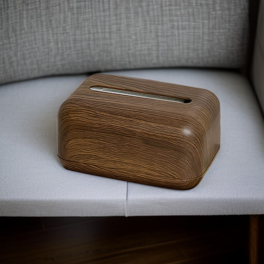 Home Desktop Paper Drawer Box Tissue Box Living Room Wood Grain Home Volume Size