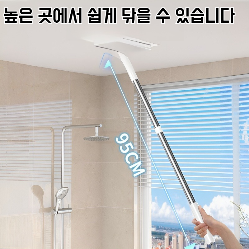 솔방 플랫 밀대 4면 클립 밴드 게으름뱅이 작은 밀대 자동 세면대 밀대 실리콘 스트립 미니 밀대