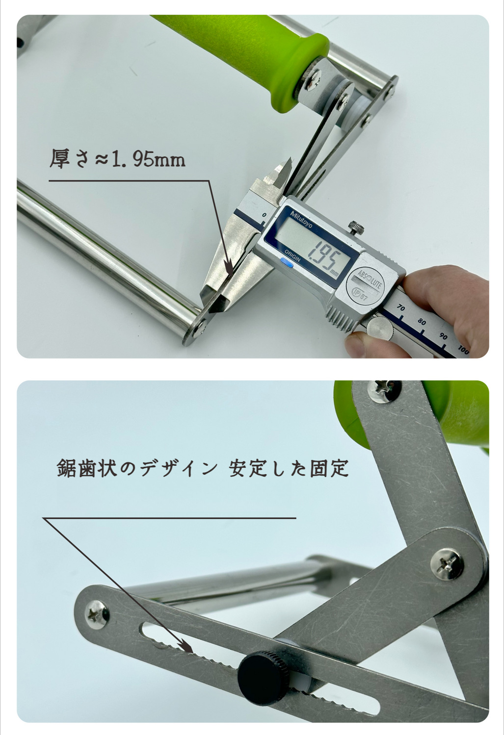 長いローラーステンレスフレーム付き切断機トレイの詳細