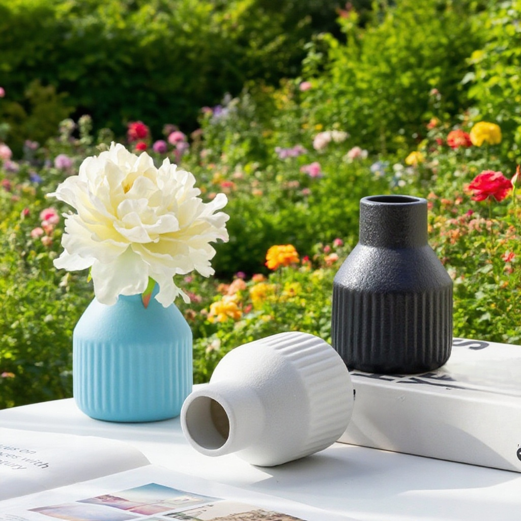 Modern frosted kerámia váza amerikai és európai stílusban, több színben