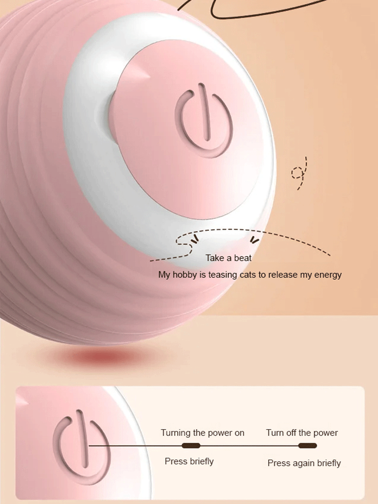 Pet cat smart electric rolling ball