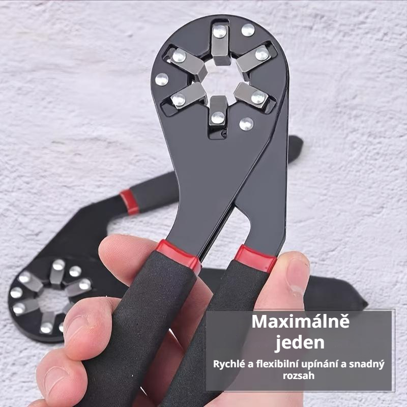 1 ks 6"/8" vnější šestihranný klíč, momentový nastavitelný klíč.
