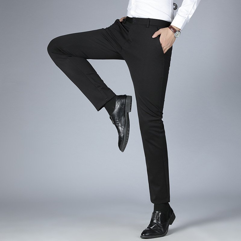 メンズカジュアルパンツ ビジネス無地シンプル