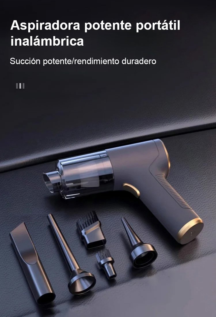 Vista superior de la aspiradora automática 4 en 1