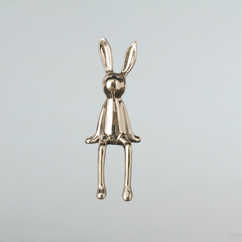 치유계 토끼 도자기 장식품