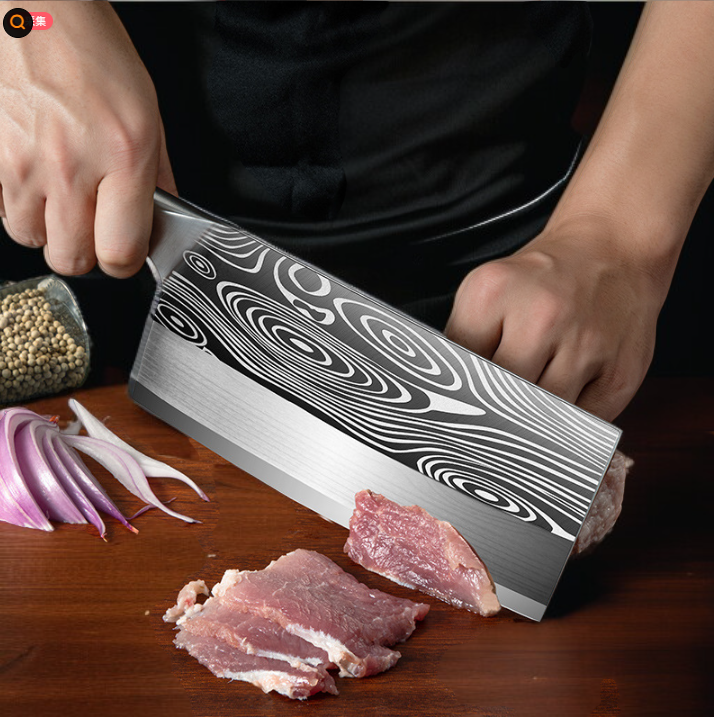 향장 도구 화려한 목재 손잡이 식칼 가정용 날카로운 고기를 자르는 도구