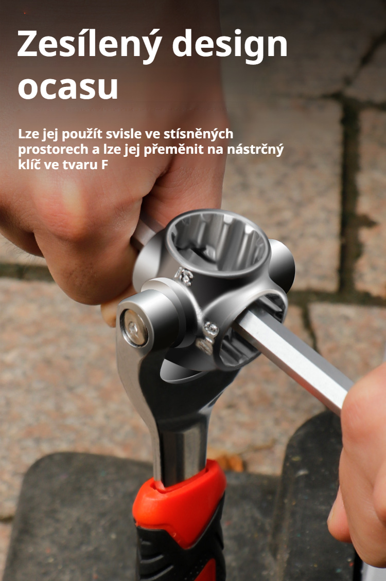 Detail magnetu na nástrčném klíči