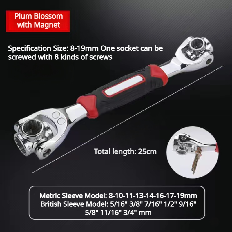 Universal MultiFunctional Magnetic Socket Wrench Maintenance