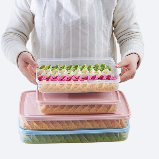 餃子用蓋付き保存用収納ボックス