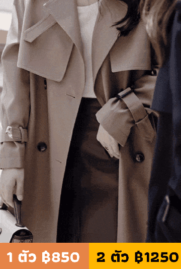 【สาวแกร่งในที่ทำงาน】เสื้อโค้ทผู้หญิงทรงยาวระดับไฮเอนด์