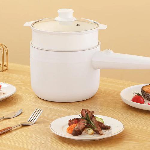 【 Ceramic non-stick 】 Multifunctional electric cooking pot