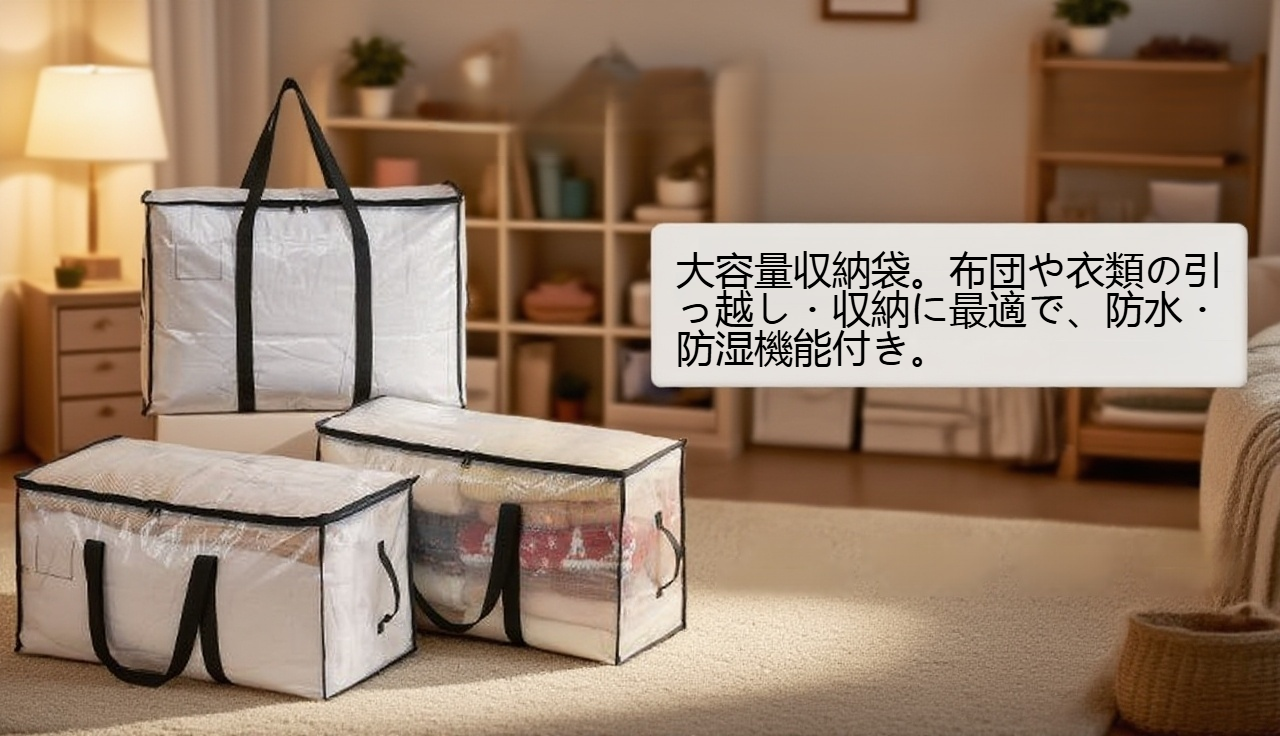 防水・防湿機能付き収納袋の高品質素材