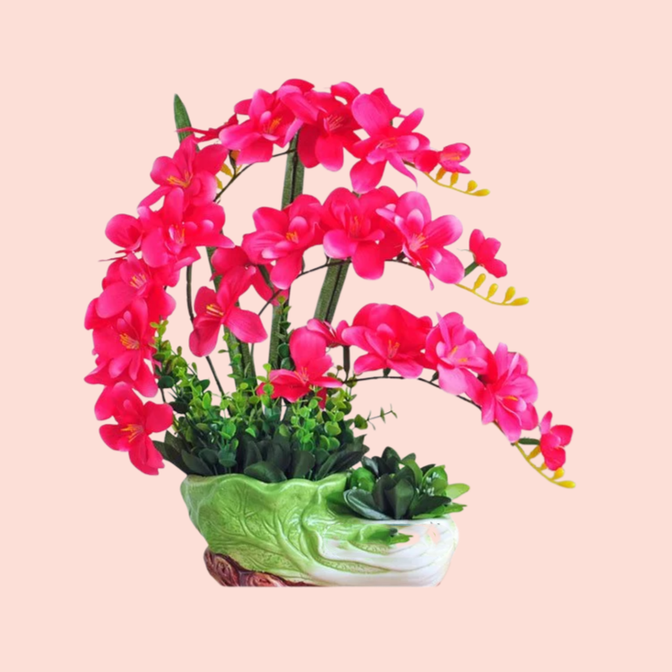 [Attracting Wealth and Treasure] Phalaenopsis Simulation Potted Plant Ornament