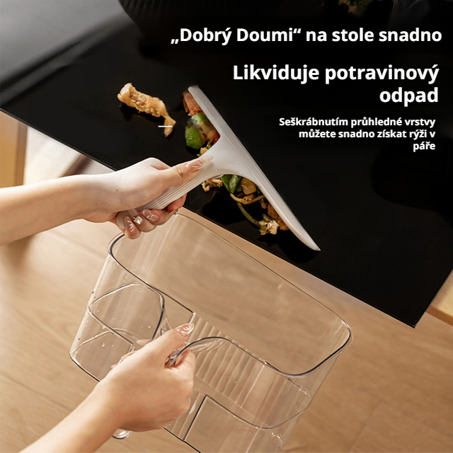 Nástěnný odpadkový koš s lopatkou – Jedním tahem čistý