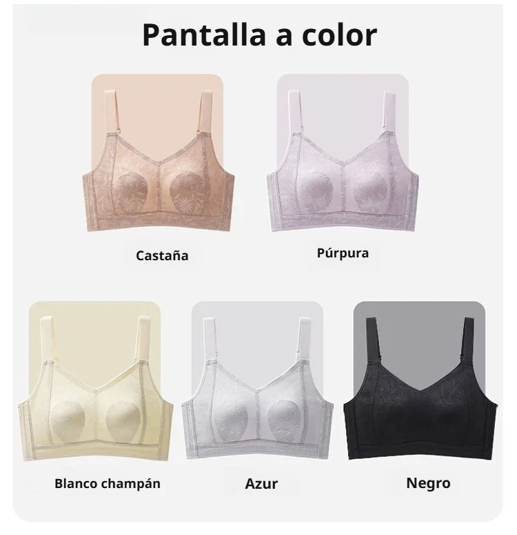 Sujetador sin aros para máxima comodidad y soporte