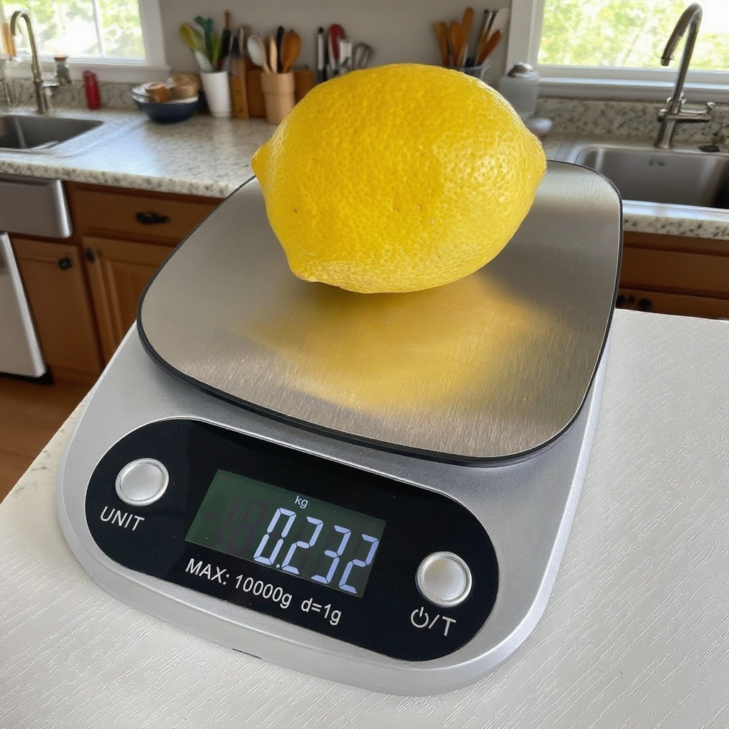 Moderní design chytré kuchyňské váhy pro domácnost