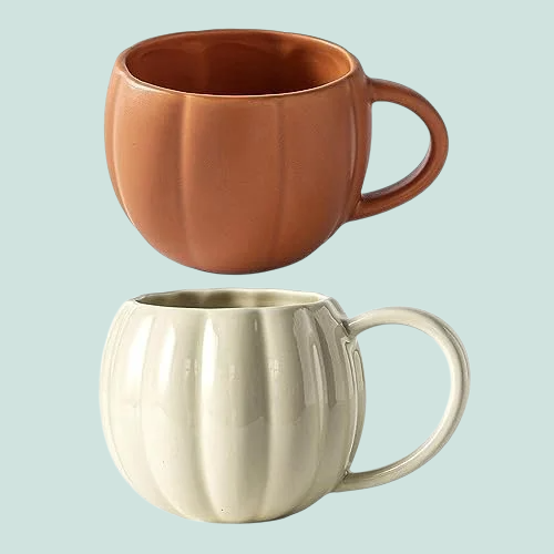 カボチャの形をした大容量マグカップ