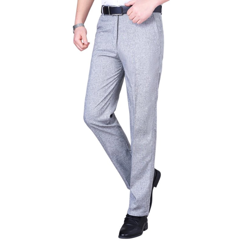 린넨 아이스 하이웨스트 캐주얼 팬츠