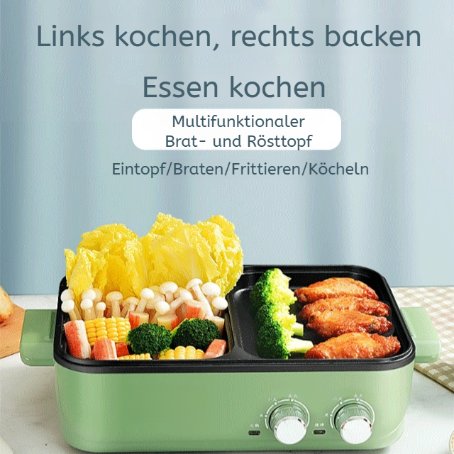 Multifunktionaler Brat- und Rösttopf für Haushalt und Studentenwohnheim