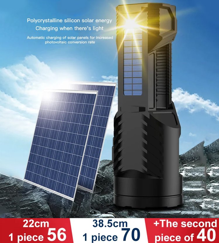 Solar Powered Outdoor Flashlight