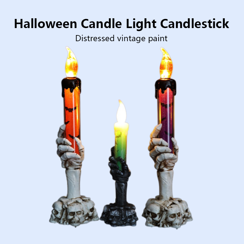 Halloween Ghost Hand Candle Display  Enhance the Mood with this Candle Holder