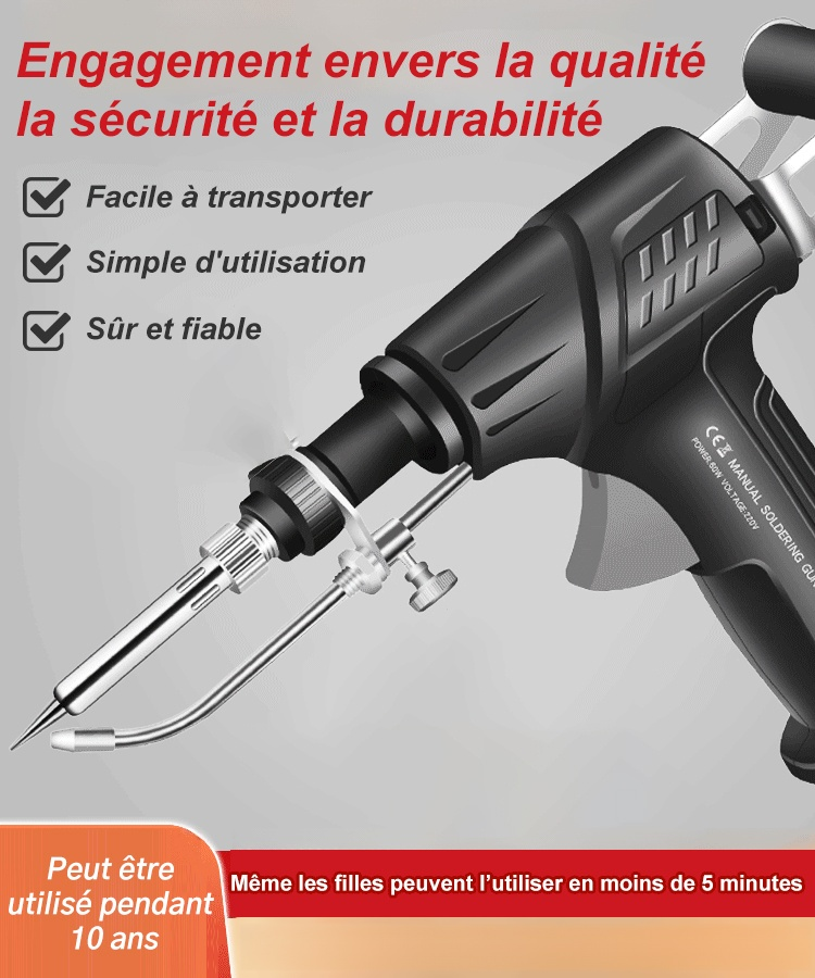 Outil de soudage laser industriel à chauffage interne