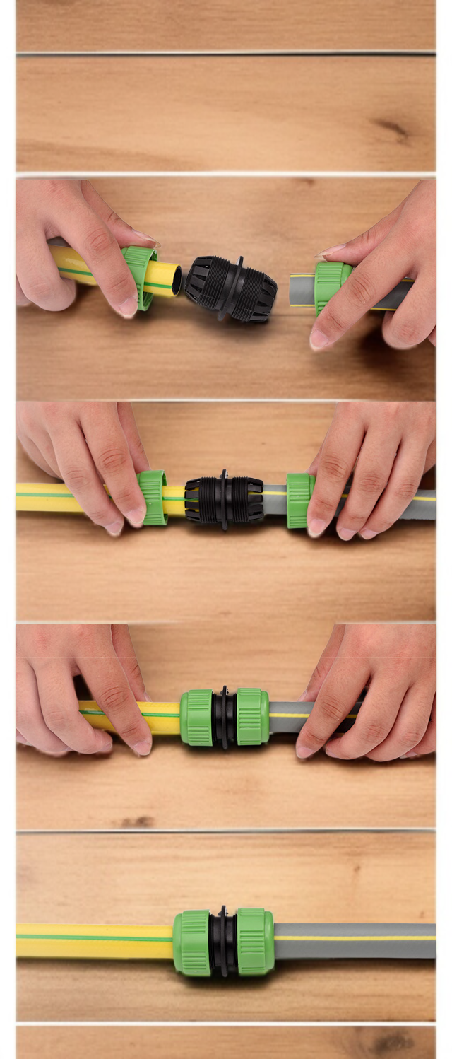 Praktická přípojka na hadici pro zavlažování