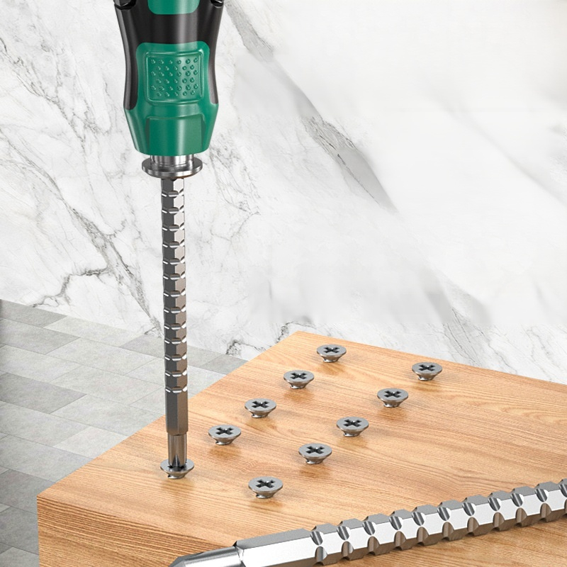 듀얼 드라이버 세트 멀티 씬 신축 멀티 강자성 듀얼 드라이버 십자 일자 드라이버 듀얼 공구함