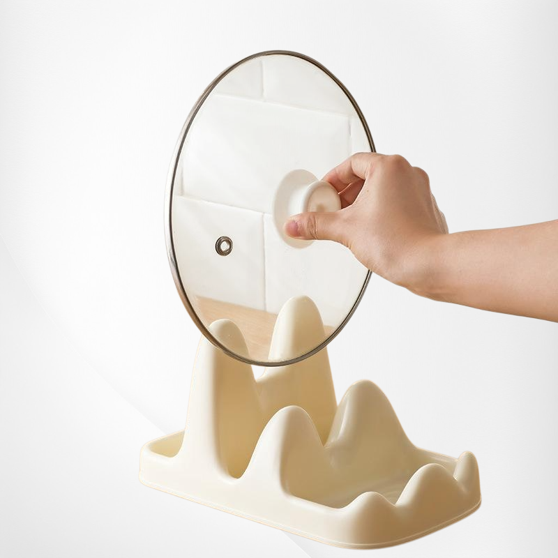 多機能鍋蓋ラック・ヘララック・プラスチックまな板多目的ラック・キッチンカウンター収納ラック