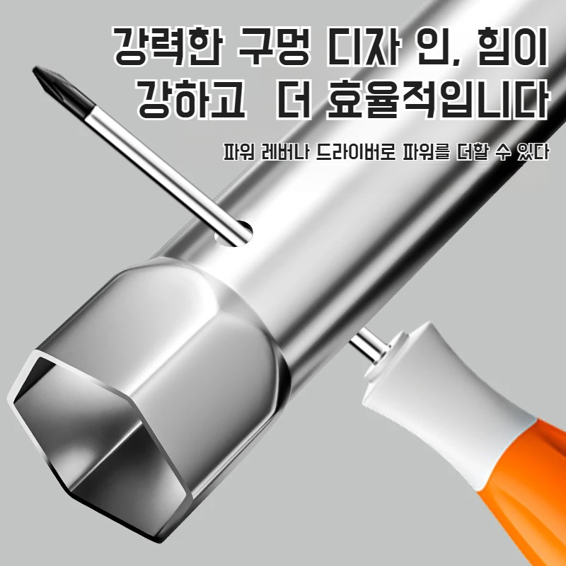 주방위 듀얼 워터프루프 렌치 내육각 방수꼭지 탈부착 에너지 절약 공구 소켓 렌치와 듀얼 렌치는 모두 주방위 방수 공구로 탈부착 설치 에너지 절약 등의 작업에 사용할 수 있다
