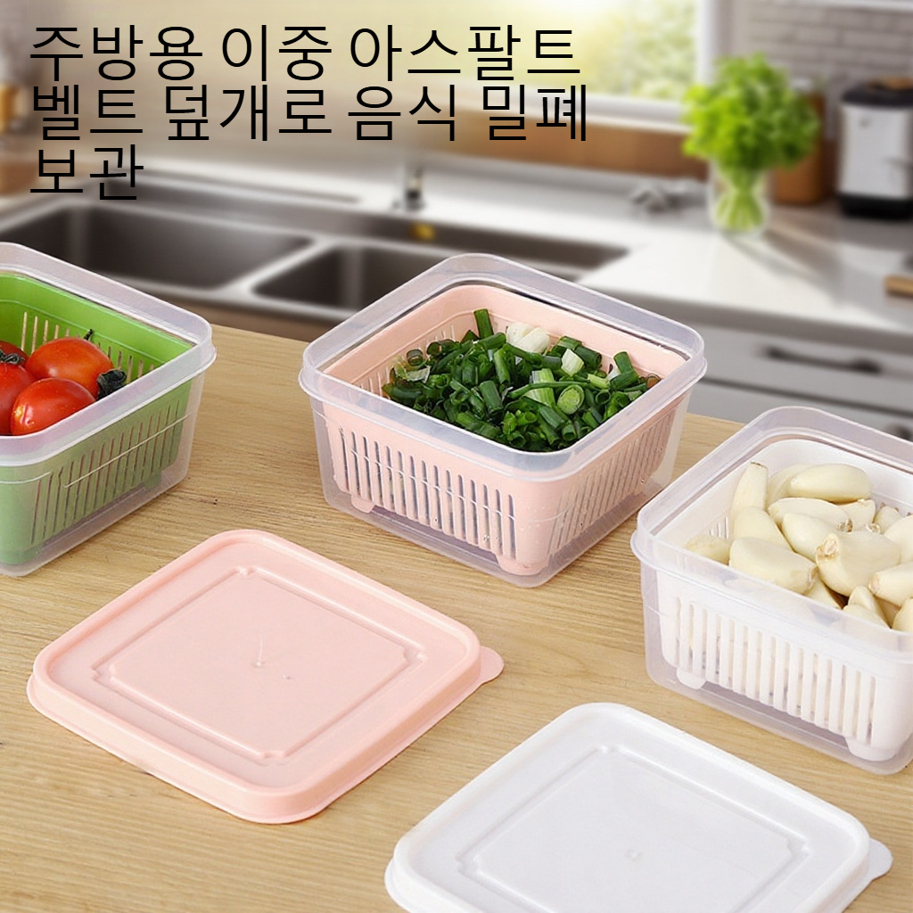 주방 이중 아스팔트 벨트 덮개 음식 밀폐함