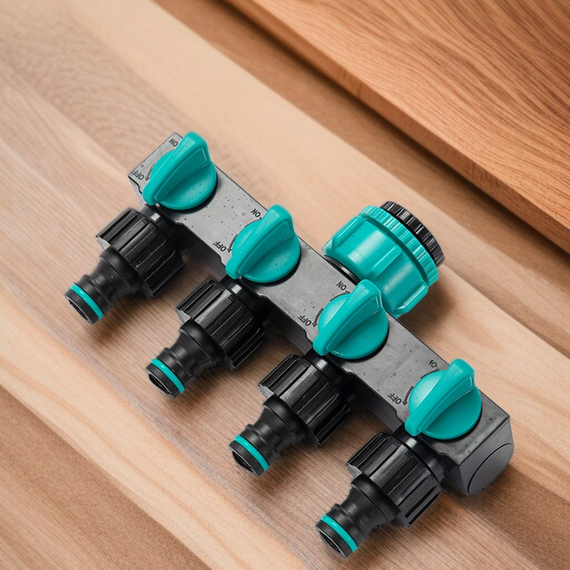 5통 4로 1구 이음매 분수기 수도관 세차 수도관 스위치 부착 분류 5통 수도꼭지 커넥터