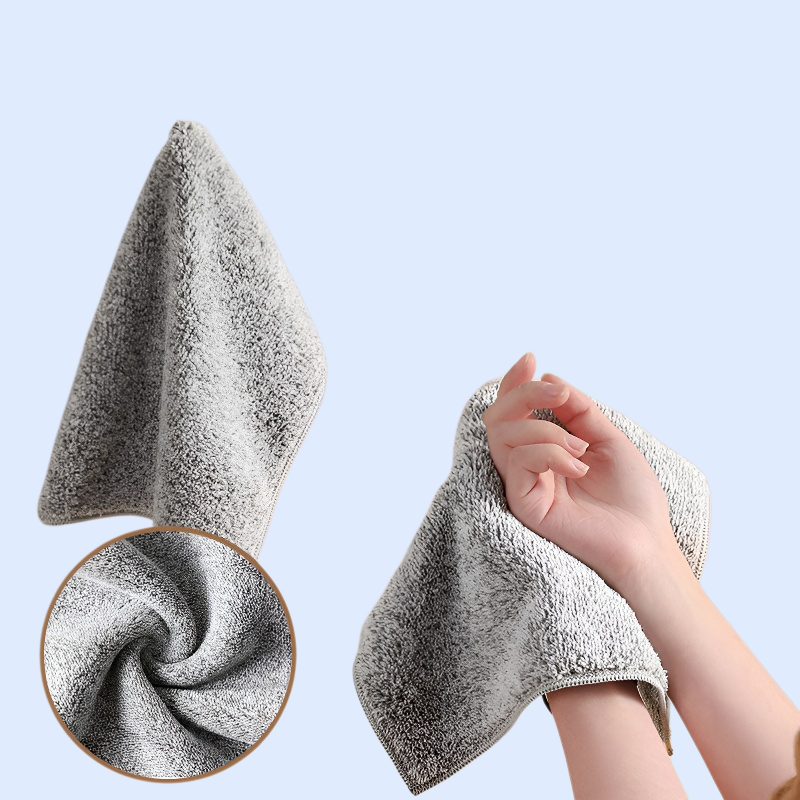 厚手の竹炭繊維クリーニングクロス