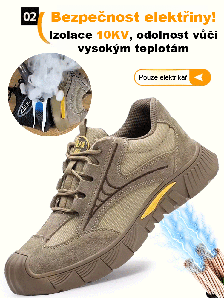 Prodýchací, odolné proti zápachu, protibodové boty