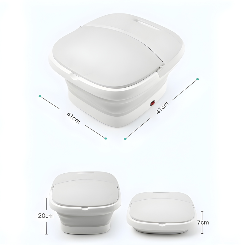 フットバス 折りたたみ 大容量 折りたたみ フットバス 保温機能付き 足湯器 バブル機能 足湯 折りたたみ式フットバス 電動式 折り畳みフットバス 足湯バケツ 蓋付き バブル機能 コンパクト収納 省ス