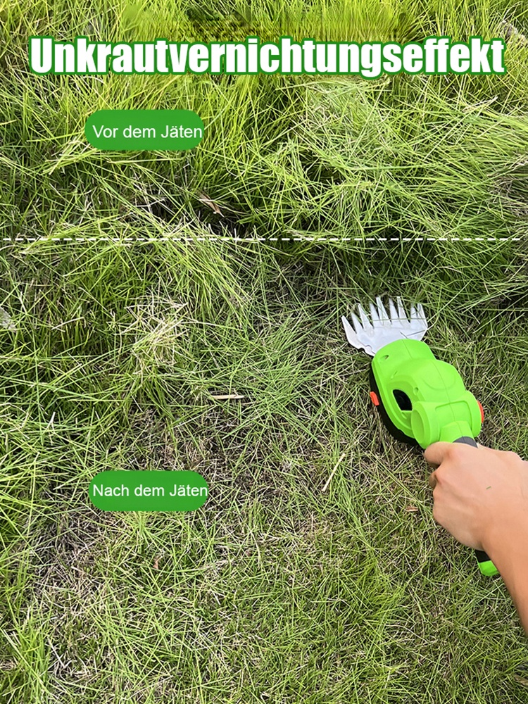 【Kein Stromanschluss erforderlich】Ultraleichte, tragbare elektrische Heckenschere